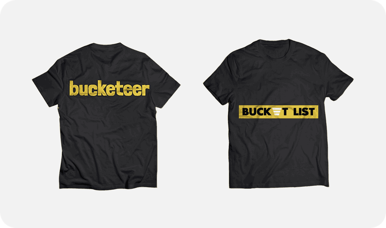 Bucket List T-shirts