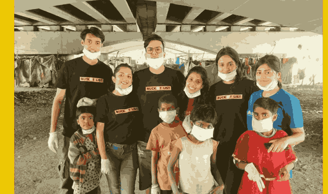 Bucket List team with children