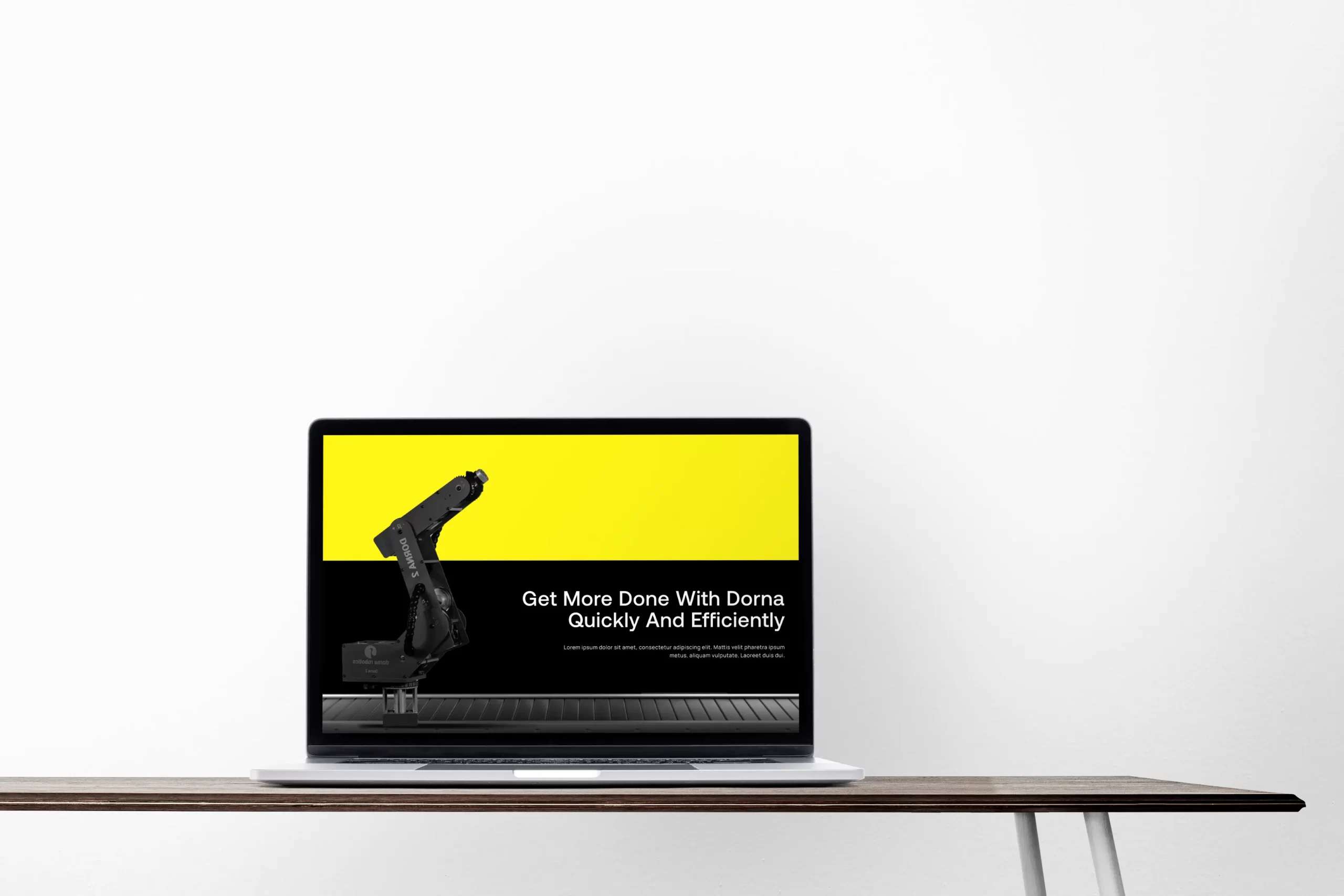 Dorna image on laptop