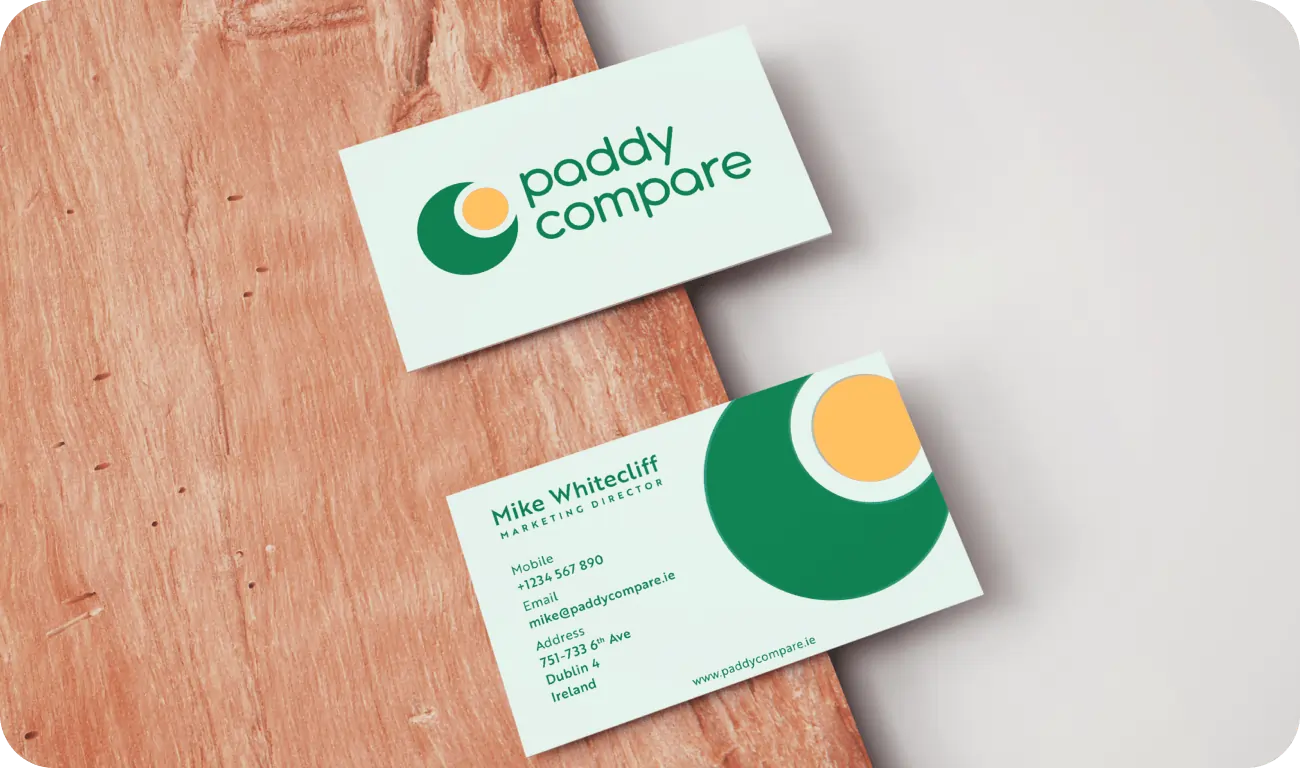 Paddy Compare business cards