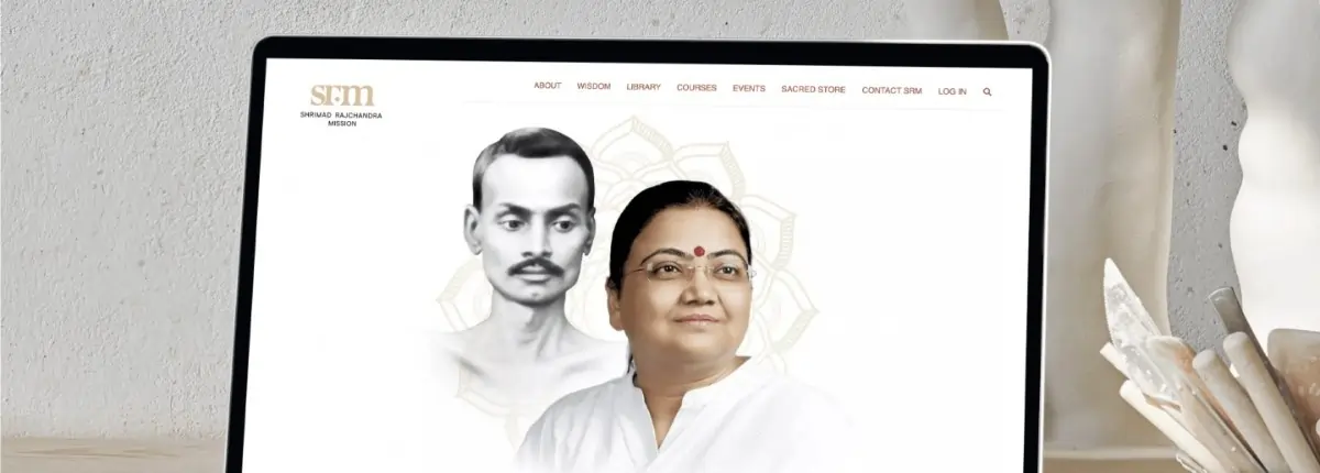 SRM banner on laptop screen