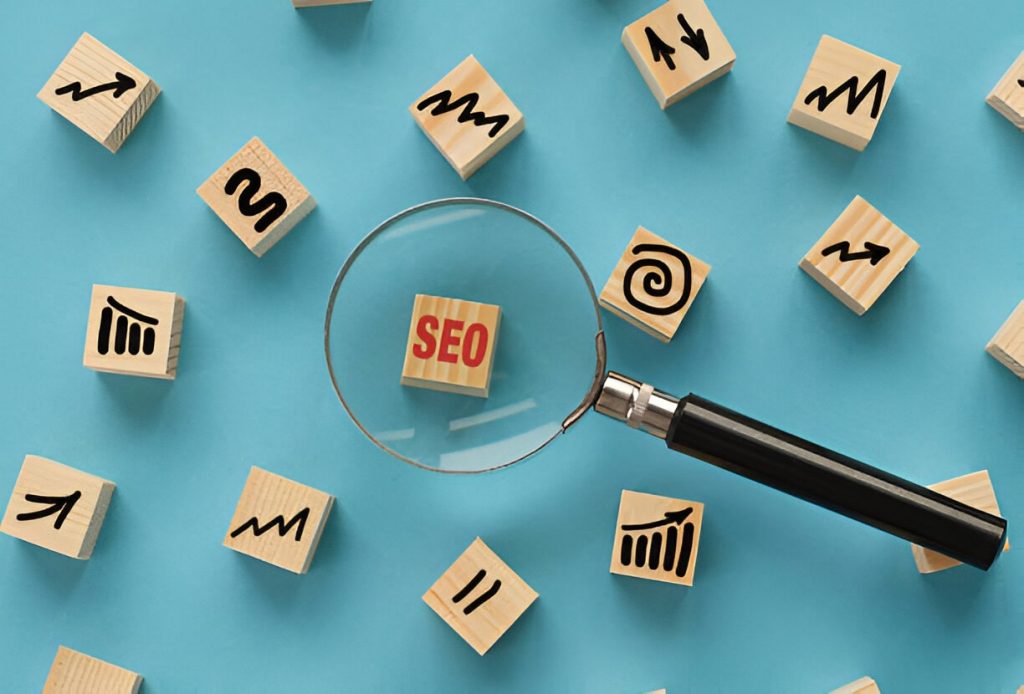 seo under magnifying glass