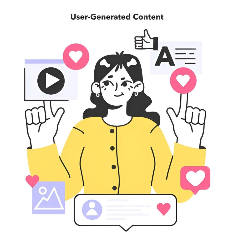 illustration of user generated content