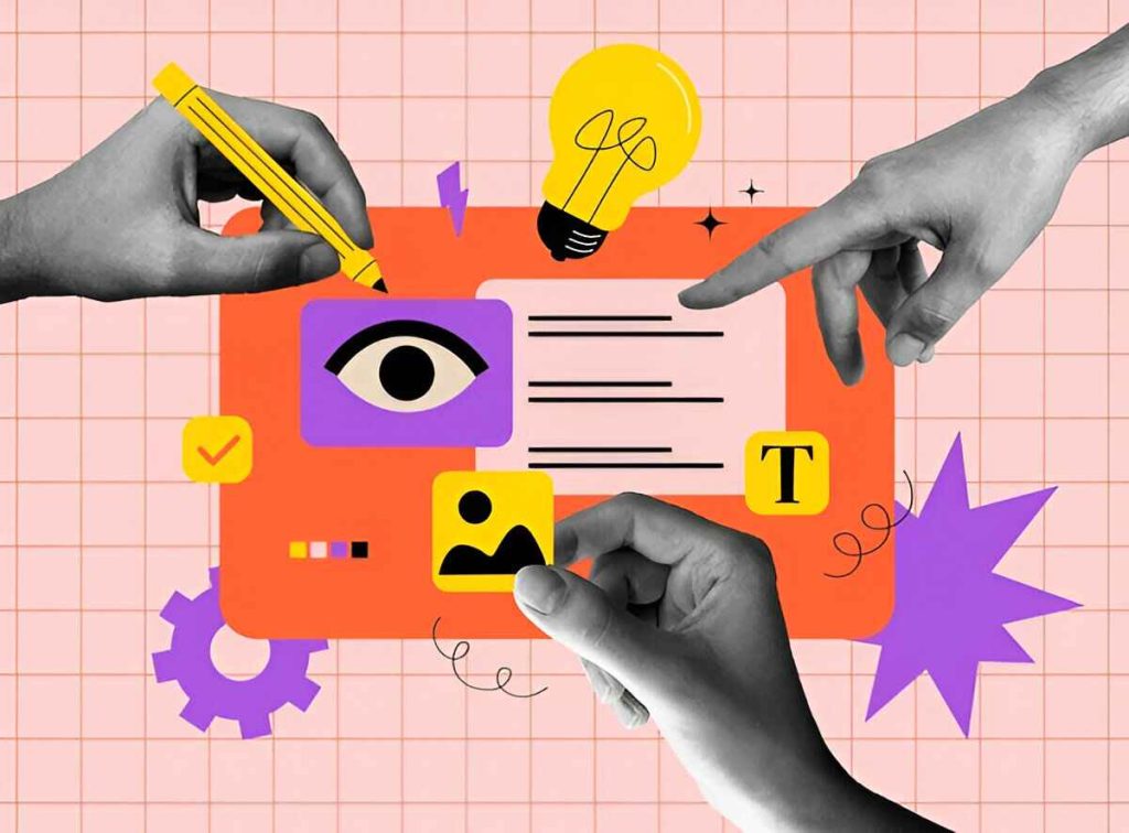 illustration of web design and development