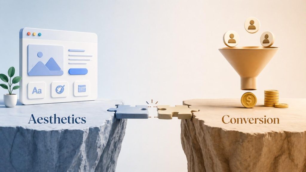The Gap Between Aesthetics and Conversion